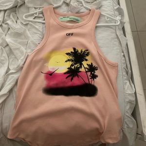 Off white t-shirt “sunset and la cienega”